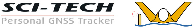 Sci-Tech GNSS tracker strapline with man overboard symbol